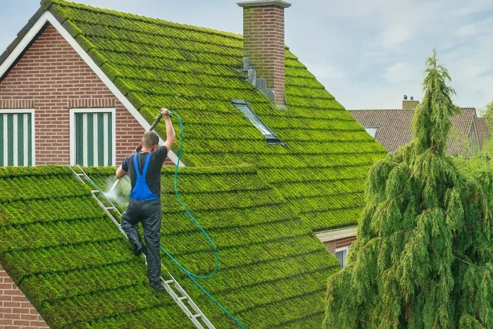 Rimozione del muschio dai tetti a Cosenza 87100 e manutenzione delle grondaie